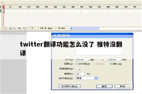 twitter翻译功能怎么没了 推特没翻译