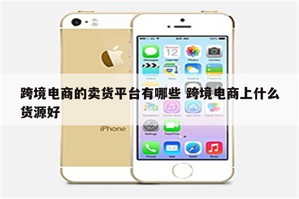 跨境电商的卖货平台有哪些 跨境电商上什么货源好