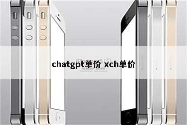 chatgpt单价 xch单价