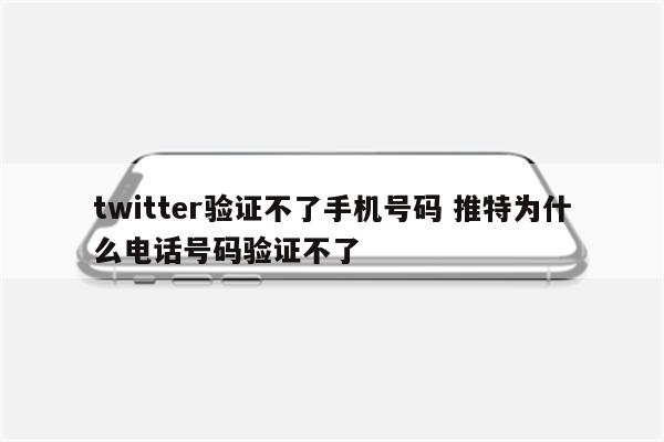 twitter验证不了手机号码 推特为什么电话号码验证不了