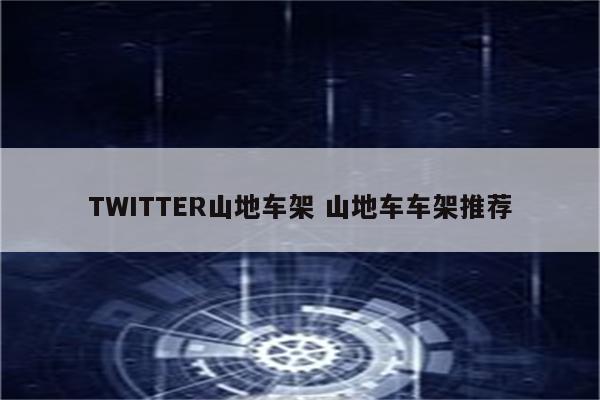 TWITTER山地车架 山地车车架推荐