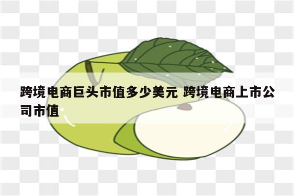 跨境电商巨头市值多少美元 跨境电商上市公司市值