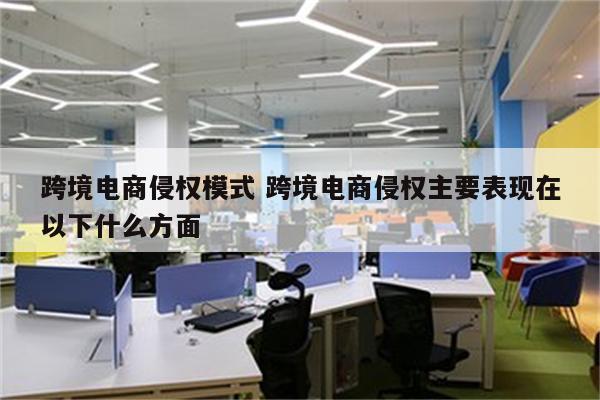 跨境电商侵权模式 跨境电商侵权主要表现在以下什么方面
