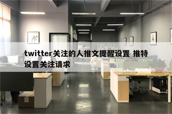 twitter关注的人推文提醒设置 推特设置关注请求