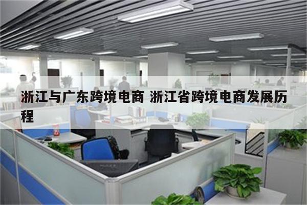 浙江与广东跨境电商 浙江省跨境电商发展历程