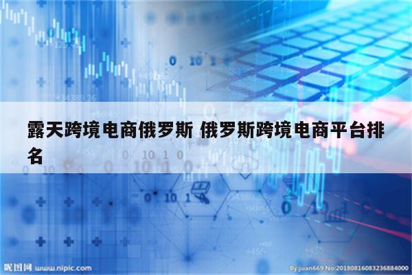 露天跨境电商俄罗斯 俄罗斯跨境电商平台排名