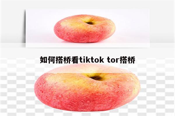 如何搭桥看tiktok tor搭桥