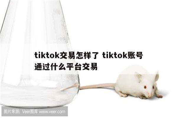 tiktok交易怎样了 tiktok账号通过什么平台交易