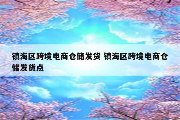 镇海区跨境电商仓储发货 镇海区跨境电商仓储发货点
