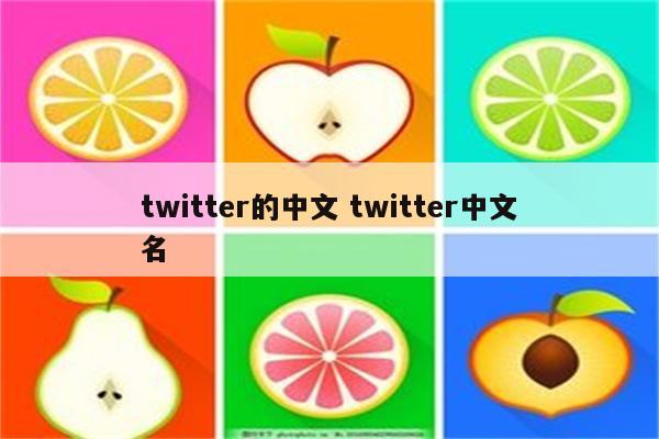 twitter的中文 twitter中文名