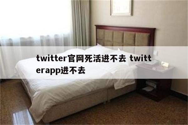 twitter官网死活进不去 twitterapp进不去
