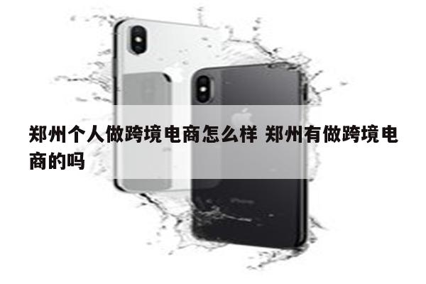 郑州个人做跨境电商怎么样 郑州有做跨境电商的吗