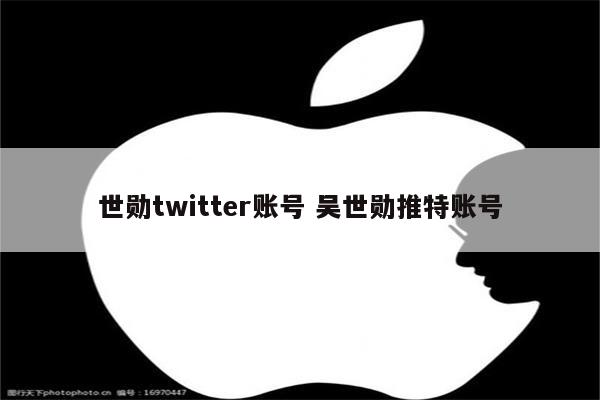 世勋twitter账号 吴世勋推特账号