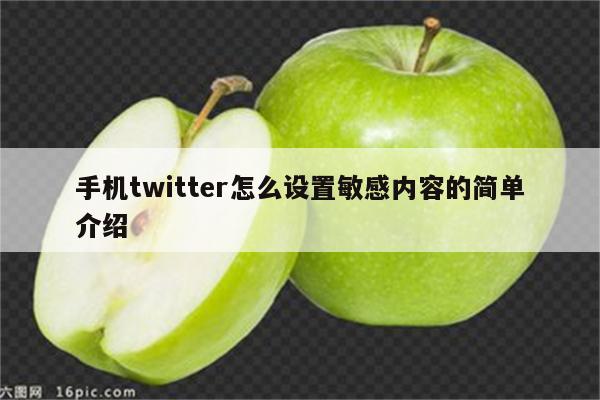 手机twitter怎么设置敏感内容的简单介绍