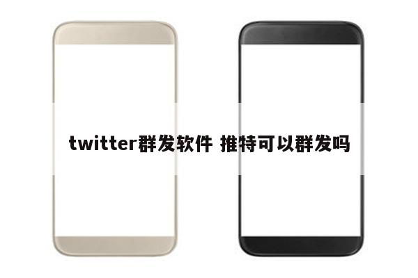 twitter群发软件 推特可以群发吗