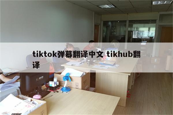 tiktok弹幕翻译中文 tikhub翻译