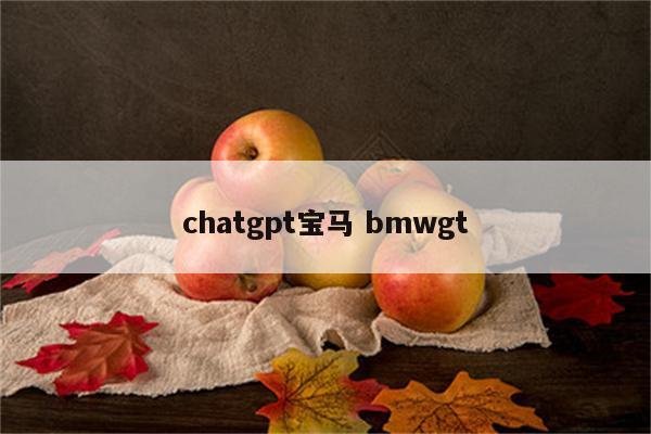 chatgpt宝马 bmwgt