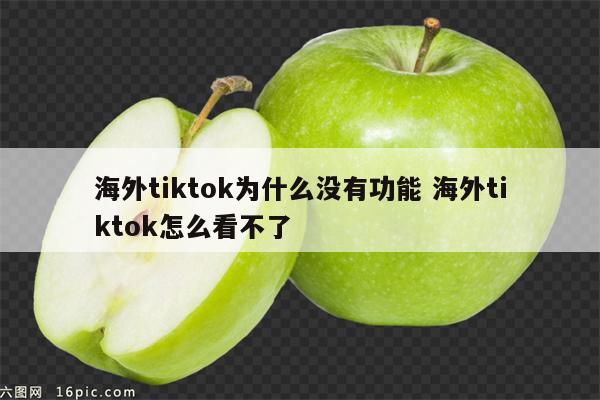 海外tiktok为什么没有功能 海外tiktok怎么看不了
