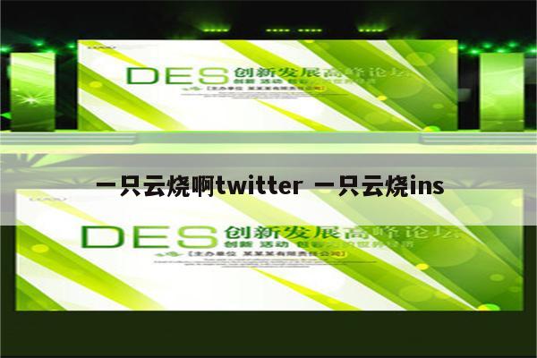 一只云烧啊twitter 一只云烧ins