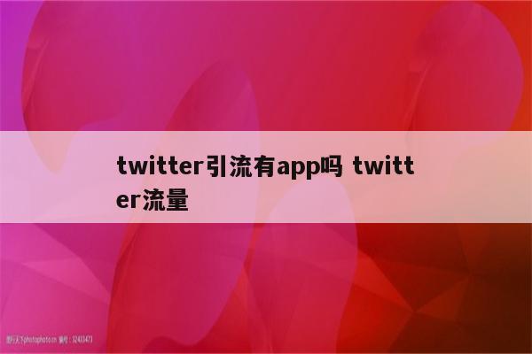 twitter引流有app吗 twitter流量
