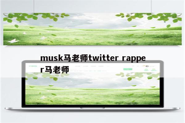 musk马老师twitter rapper马老师