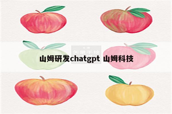 山姆研发chatgpt 山姆科技