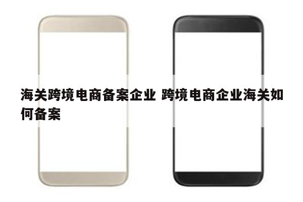 海关跨境电商备案企业 跨境电商企业海关如何备案