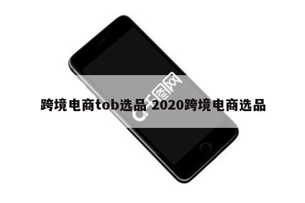 跨境电商tob选品 2020跨境电商选品