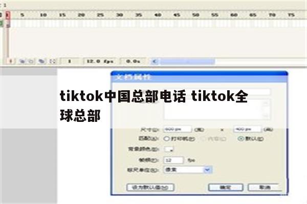tiktok中国总部电话 tiktok全球总部