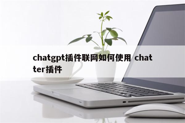 chatgpt插件联网如何使用 chatter插件