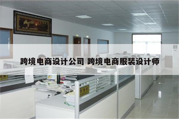 跨境电商设计公司 跨境电商服装设计师