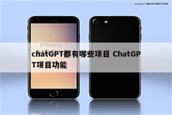 chatGPT都有哪些项目 ChatGPT项目功能