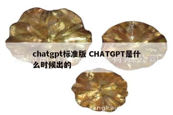 chatgpt标准版 CHATGPT是什么时候出的