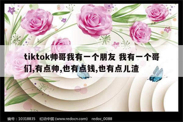 tiktok帅哥我有一个朋友 我有一个哥们,有点帅,也有点钱,也有点儿渣
