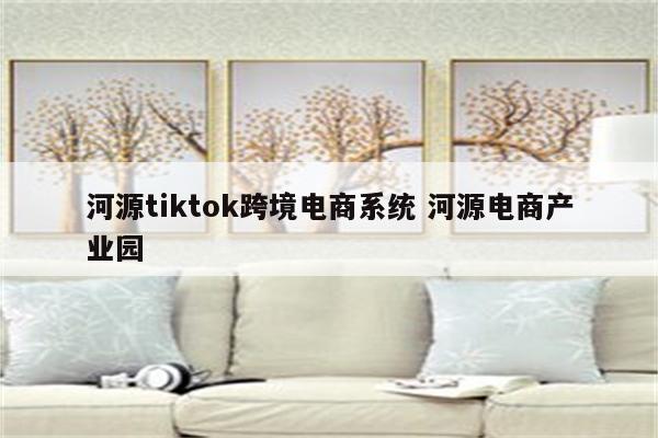 河源tiktok跨境电商系统 河源电商产业园