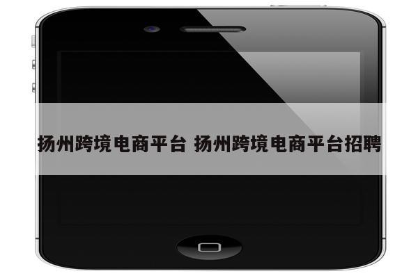 扬州跨境电商平台 扬州跨境电商平台招聘