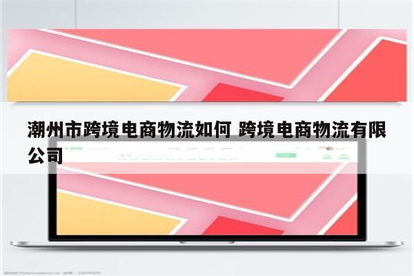 潮州市跨境电商物流如何 跨境电商物流有限公司