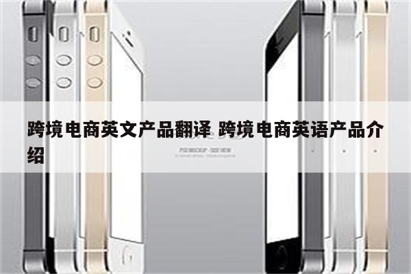 跨境电商英文产品翻译 跨境电商英语产品介绍