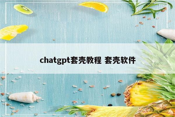 chatgpt套壳教程 套壳软件