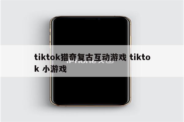 tiktok猎奇复古互动游戏 tiktok 小游戏