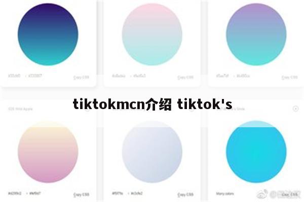 tiktokmcn介绍 tiktok's