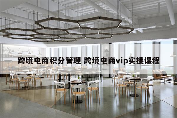 跨境电商积分管理 跨境电商vip实操课程