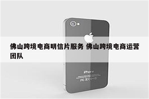 佛山跨境电商明信片服务 佛山跨境电商运营团队