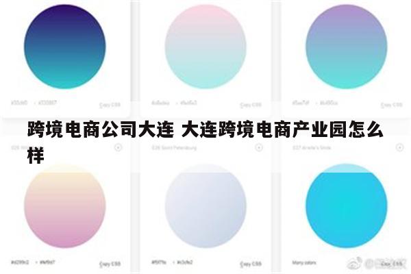 跨境电商公司大连 大连跨境电商产业园怎么样