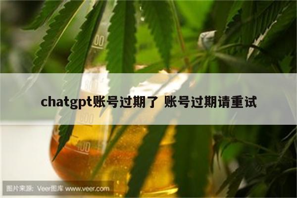 chatgpt账号过期了 账号过期请重试