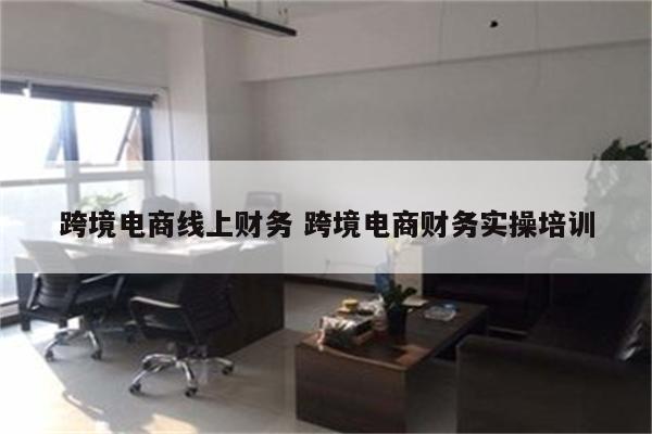 跨境电商线上财务 跨境电商财务实操培训