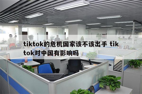 tiktok的危机国家该不该出手 tiktok对中国有影响吗
