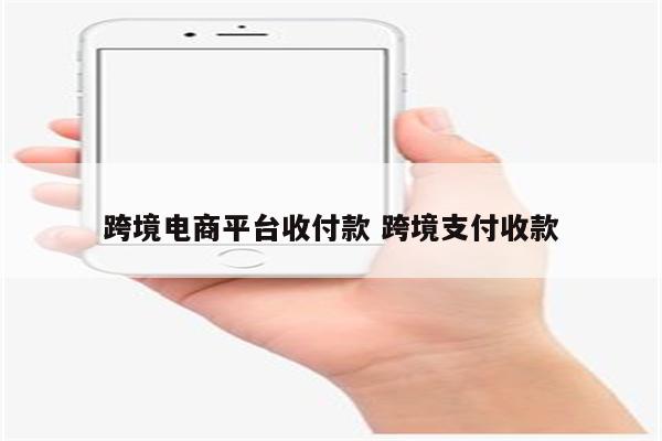 跨境电商平台收付款 跨境支付收款