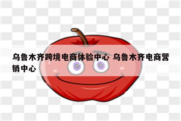 乌鲁木齐跨境电商体验中心 乌鲁木齐电商营销中心