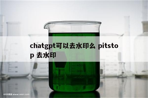 chatgpt可以去水印么 pitstop 去水印